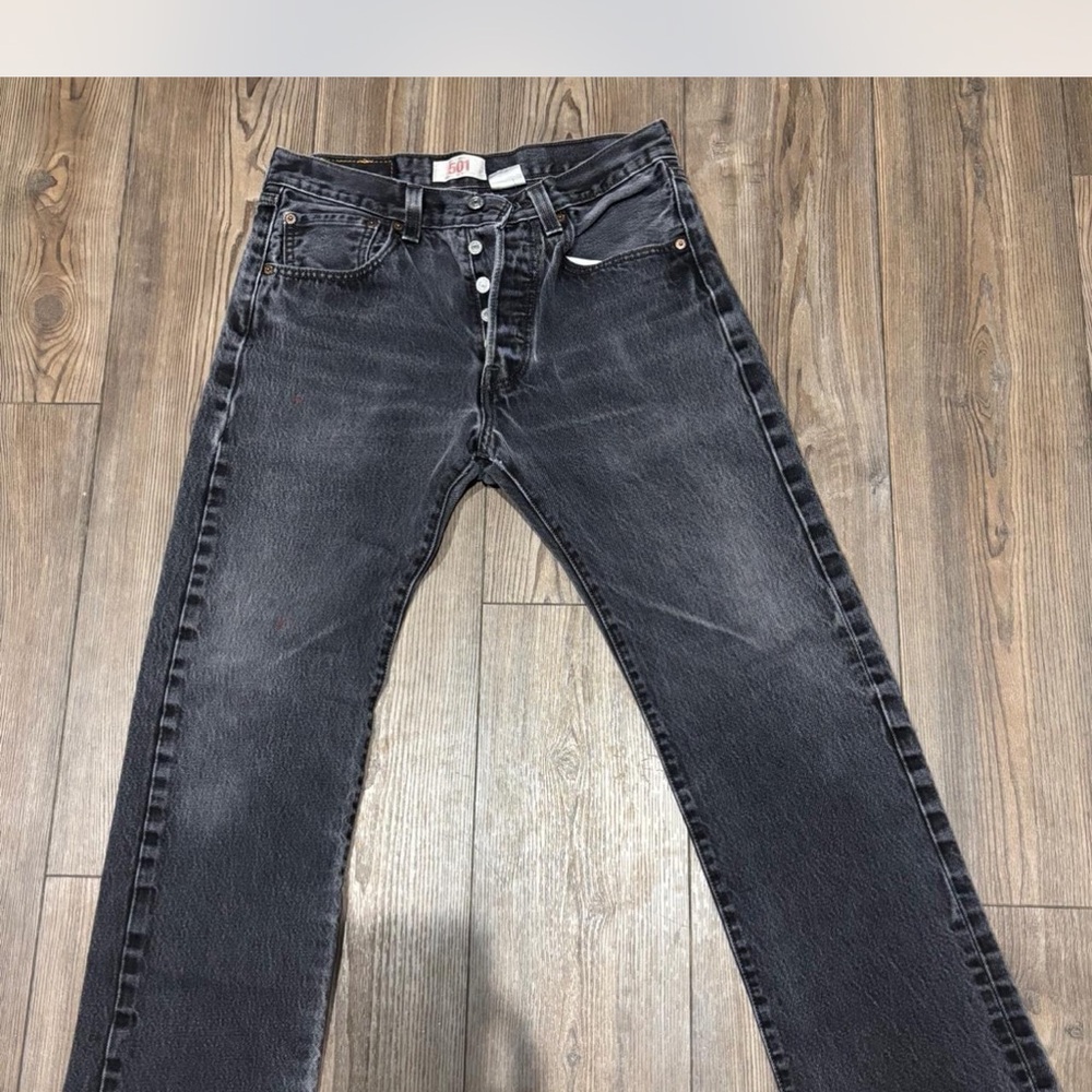 Women’s black Levi jeans